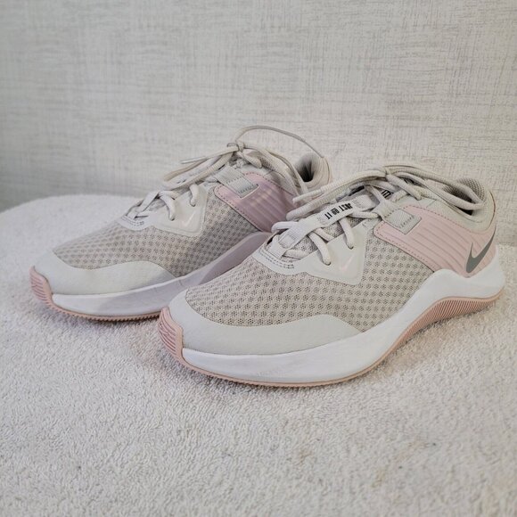 Nike MC Trainer Shoes Womens 9.5 White Pink Athletic Training Running Sneakers - Picture 2 of 10
